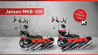 Kehrmaschinen Jansen® MKB500BS amp MKB500E Serie inkl Schneeschild und Auffangbehälter [upl. by Yllen]