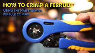 How To Crimp A Ferrule with the Haisstronica Ferrule Crimping Tool Review [upl. by Hett]