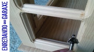 How to route a molding and the cabinet glass rabbet [upl. by Redman48]