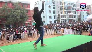 St Xaviers College Ranchi Me  Singer Nitesh Kachhap  NAGPURi Staze Program Jordaar Dance Video [upl. by Dlorag799]