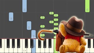 Christopher Robin Trailer 1 Piano Tutorial Synthesia [upl. by Otes]