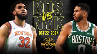 New York Knicks vs Boston Celtics Full Game Highlights  October 22 2024  FreeDawkins [upl. by Nyhagen584]