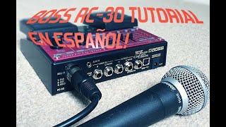 BOSS RC30 LOOP STATION TUTORIAL EN ESPAÑOL PARTE 1 [upl. by Oivlis]