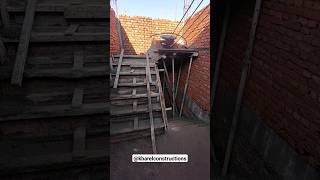 Dog Legged Staircase construction for Residential House in Nepal kharelconstructions [upl. by Bysshe]