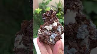 Siderite specimen combine with pink apatite dubanigems gemstones minerals [upl. by Melina]