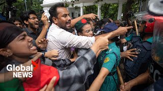 quotCannot stop us with bulletsquot Police in Bangladesh arrest 8 students during March for Justice [upl. by Tertias126]