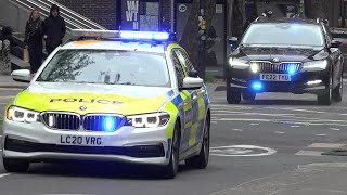 London Police Fire Ambulance  Emergency vehicles responding [upl. by Nylarac958]