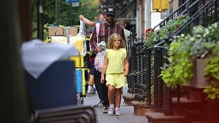 Bradley Cooper Spotted Holding Hands with Daughter Lea in NYC [upl. by Eledoya668]