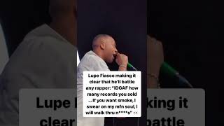 Lupe Fiasco making it clear that hell battle any rapper 💪💯 [upl. by Eenaj]