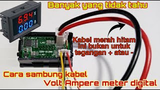 Cara pasang Volt Ampere meter digital [upl. by Erica]