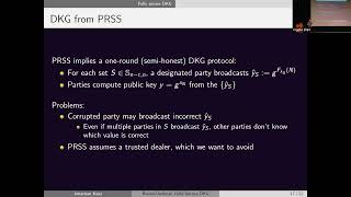 Threshold Cryptography 1 Crypto 2024 [upl. by Hploda64]