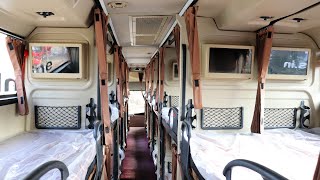 Orange Travels VOLVO B11R Sleeper Bus StarZ by MG Auto  Premium Luxury Bus Interiors amp Exteriors [upl. by Anaitsirc]