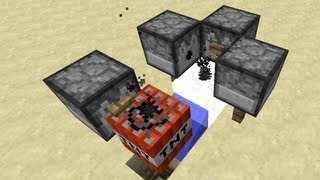 TNT Cannon in 18 Seconds  Minecraft Tutorial [upl. by Ahsonek]