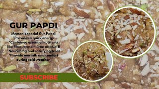 Memon Special Gur Papdi The Easiest soft and traditional style Gur papdi CulinaryMom [upl. by Nesbitt701]