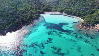 🌞 Elevated Perspectives Exploring Le Piscine Beach Cannigione 🚁🌊 [upl. by Kevon]