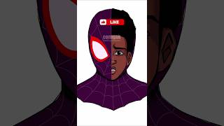 Spider Man Verse 3 Transformation Miles Morales Art spiderman milesmorales shortsvideo [upl. by Shotton477]