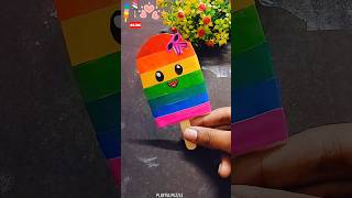 Easy kids craft🍧🌈😨Diy Ideas💫shorts trending viralvideo funny story diy craft kids icecream [upl. by Lanuk]