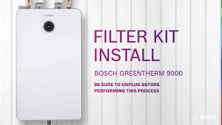 Bosch Greentherm Filter Install [upl. by Atselec]