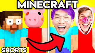 MINECRAFT ANIMATION WITH ZERO BUDGET 😂 LankyBox Zero Budget TikTok shorts [upl. by Seltzer]