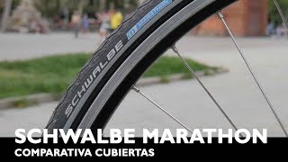 MEJORES cubiertas ciudad y cicloturismo Schawalbe Marathon Comparativa [upl. by Innoc]