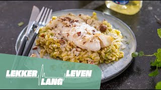 Risotto met kabeljauw en spruitjes  Lekker Lang Leven [upl. by Earley]