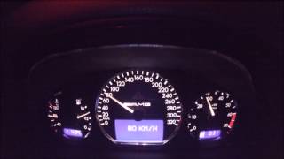 W210 E55 AMG Kompressor 100200 kmh in 72s [upl. by Ylim20]