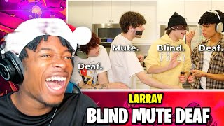 LARRAY DEAF BLIND MUTE WITH TRIPLETS FUNNY MOMENTS [upl. by Atniuqal734]