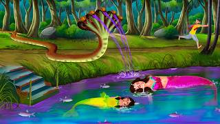 জলপরীর পুকুরে পঞ্চমুখী সাপ এসে  Jalpari O Bhuter Cartoon  Notun Bangla Golpo  Bengali Fairy Tales [upl. by Hluchy646]