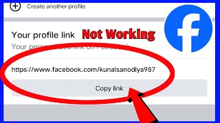 Fix Facebook Profile Link Not Working  How To Fix Facebook Broken Link [upl. by Sylado]