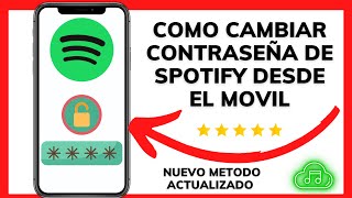 😱😊COMO CAMBIAR LA CONTRASEÑA DE SPOTIFY EN MOVIL 2023😉 [upl. by Berkshire]