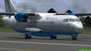 Bahamasair ATR 72600 Providenciales International Airport MBPV Landing FS9 [upl. by Lev]