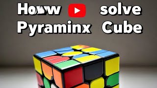 How To Solve A PYRAMINX CUBE in Hindi  Easiest Method In YouTube  KingofCubers007 pyramixcube [upl. by Nitsirhc]