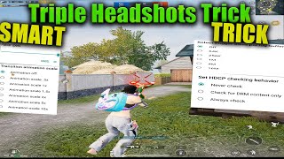 Triple Headshots Trick In Gameloop [upl. by Hgeilhsa209]