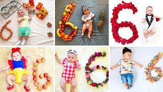 Six month baby photoshoot  different baby photoshoot ideas at homegudusactivitieschannel6398 [upl. by Endres168]