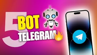 5 INCREDIBILI BOT per TELEGRAM [upl. by Nosdivad]