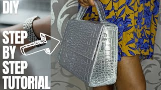 ⭐FASHION LEATHER HANDBAG DIY PROJECT Part 1  MOST REQUESTED BAG DESIGN 🔥 KhemBuzz [upl. by Aizitel]