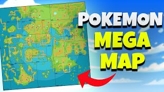 Pokemon Game With ALL REGIONS Pokemon Mega Map [upl. by Noivaz]