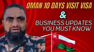 Oman business important updates  10 days visit visa new airports and investments [upl. by Divadnahtanoj107]