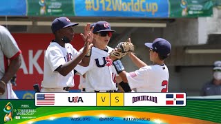 Highlights 🇩🇴 Dominican Rep vs USA 🇺🇸  WBSC U12 Baseball World Cup [upl. by Gorman]