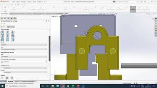 CAO 3  Fonction dassemblage  Assistance pour le perçage  Solidworks [upl. by Hgielime922]