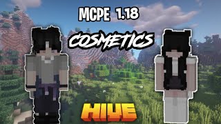 MCPE COSMETICS 118Skins With Cape For MCPE 1182 works on Hive [upl. by Enelcaj]