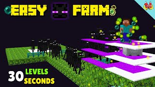 Minecraft Enderman Farm Tutorial  SUPER FAST amp EASY XP FARM [upl. by Glinys239]