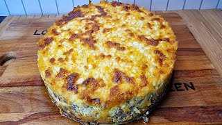 HOW TO MAKE Cheesy Meat Pie  NO CRUST MEAT PIE Recipe  Crustless Meat Pie  Kersteen Kitchen [upl. by Ahsatal489]