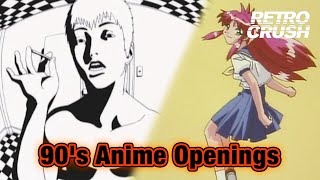 The BEST of 90s Anime Openings  Retro Anime Rewind [upl. by Auhsohey]