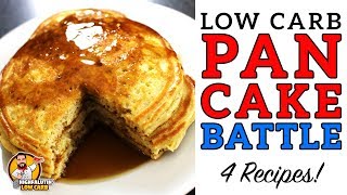 Low Carb PANCAKE BATTLE  The BEST Keto Pancake Recipe  Coconut Almond Cream Cheese amp Carbquick [upl. by Nylhsoj]