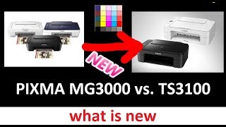 PIXMA TS3100 part2  What is new vs MG3000 [upl. by Roede]