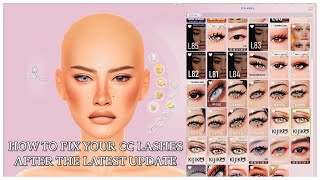 HOW I FIXED MY CC LASHES AFTER THE LATEST PATCH the 8824 patch [upl. by Haerb341]