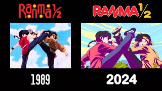 Ranma ½ Anime Episode 4 1989 VS 2024 sidebyside eganimation442 [upl. by Alik885]