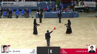 Poland vs Canada  19th World Kendo Championship Mens Team Knockouts Best 16 [upl. by Eireva]