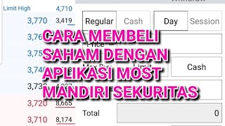 Most Mandiri sekuritas Tutorial Cara Membeli saham [upl. by Ambrose]